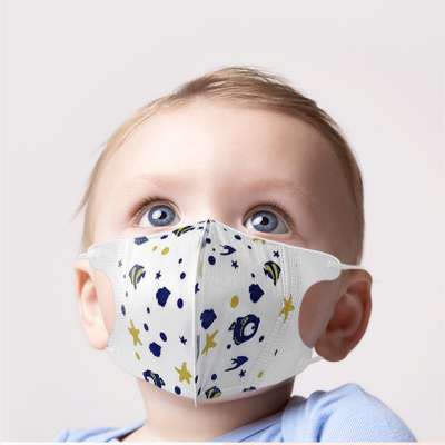 PM2.5 5-12 years Newborn Disposable Mask Face Mouth Anti Exhaust Dust Sun Block Colorful Graphic Nonwoven mask