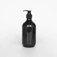 Empty 250ml 300ml 500ml Plastic Black White Lotion Bottle Hand Sanitizer Bottle With Lotion Pump