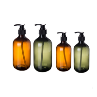 Shower Gel Shampoo Bottle 100ml 200ml 300ml 500ml Cosmetic Pet  Pump Bottle 500ml Pet Plastic Lotion Bottle